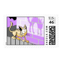 Halloween Scaredy Cat postage