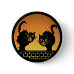 Halloween Scary Black Cats Buttons
