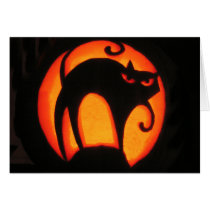 Halloween Scary Cat Card cards