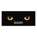 Halloween Scary Cat's Eyes Custom Invitation