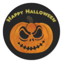 Halloween Scary Jack O Lantern Pumpkin Sticker sticker