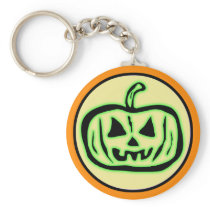 Halloween Scary Pumpkin Jack O Lantern Keychains