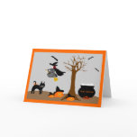 Halloween scene card