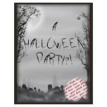 Halloween Scene Photo Frame Flyer Design