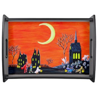 Halloween serving tray "Fright of your Life"