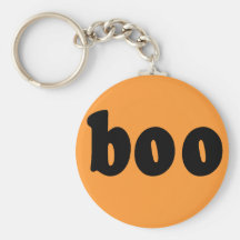 Halloween Shirt That says BOO Keychain