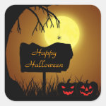 Halloween Silhouette Sign - Sticker
