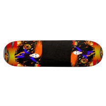 Halloween Skater Lets Play Ball Skateboard