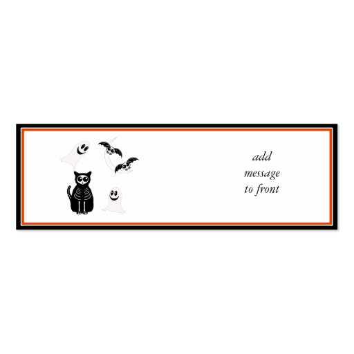 Halloween Skeleton Animals Gang Business Card Templates (front side)