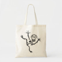 Halloween Skeleton Canvas Bag