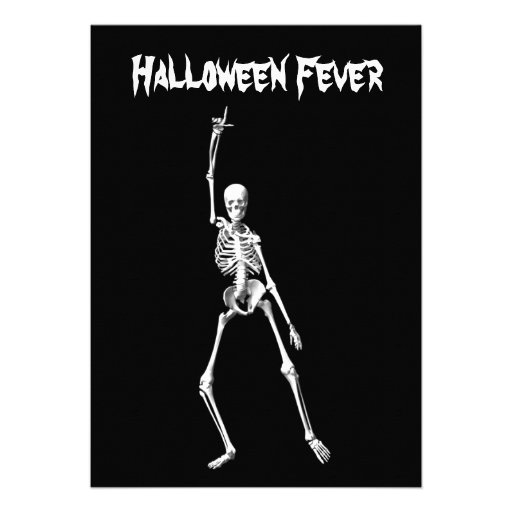 Halloween Skeleton Fever Invitation