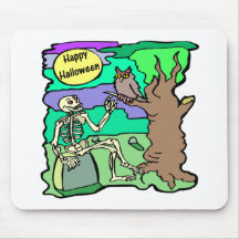 Halloween Skeleton Mousepad