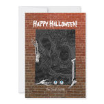 Halloween Skeleton Parts Photo Card Personalized Invitation