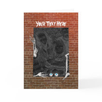 Halloween Skeleton Parts (photo frame) Tall cards
