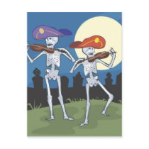 Halloween Skeleton Postcard by forbes1954 Halloween Skeleton Postcard
