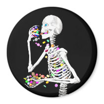 Halloween Skeleton Treats magnets by Peerdrops Halloween Skeleton Treats magnets