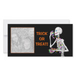 Halloween Skeleton Treats Photo Card