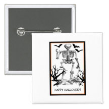 HALLOWEEN SKELETON VIGNETTE PINS