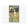 Halloween Skeleton with Jackolantern Post Card