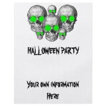 Halloween Skeletons flyers by forbes1954 Halloween Skeletons flyers