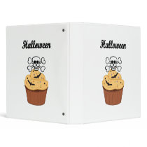Halloween Skull and Bats 3 Ring Binders