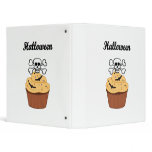 Halloween Skull and Bats 3 Ring Binders