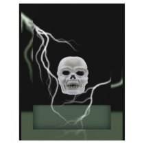 Halloween Skull and Lighting Card flyers by jbranam Halloween Skull and Lighting Card flyers