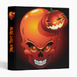 Halloween Skull and Pumpkin Binder