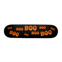 Halloween Skull "Boo" Skate Board Decks