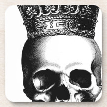 Halloween Skull Crown Royal Coaster