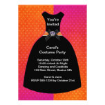 Halloween Skull Dress Invitation Template