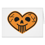 Halloween Skull Heart Folding Card 1