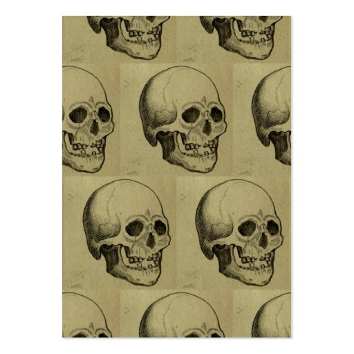 Halloween Skull Pattern Business Card