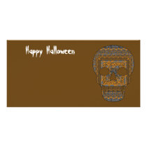 Halloween Skull Photo Card photo cards by ValerieDesigns3 Halloween Skull Photo Card photo cards
