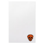 Halloween skull stationery