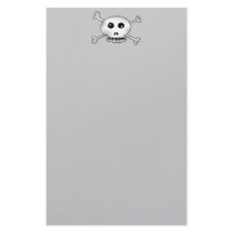 Halloween skull stationery by jsoh Halloween skull stationery
