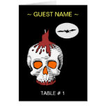 Halloween Skull Table # Place Card