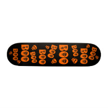 Halloween Skulls "Boo" Skate Board Decks