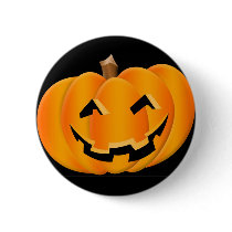 Halloween Smiling Pumpkin Button by JoyOfLife Halloween Smiling Pumpkin Button