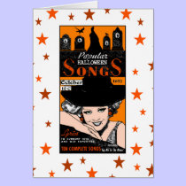 Halloween Songstress Greeting Card cards