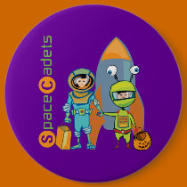 Halloween Space Cadets buttons