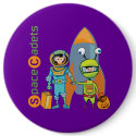 Halloween Space Cadets buttons