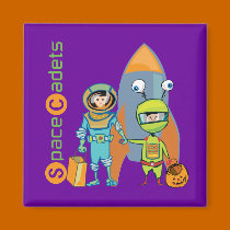 Halloween Space Cadets magnets