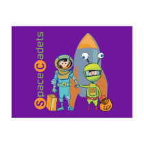 Halloween Space Cadets postcards
