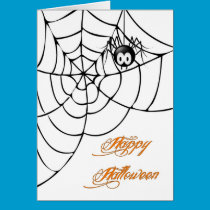 Halloween Spider and Web cards
