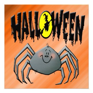 Halloween Spider Invitation