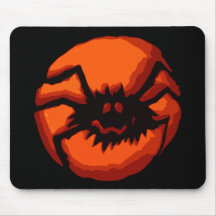 Halloween Spider Jack O Lantern Mouse Pad