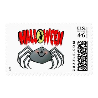 Halloween Spider Postage Stamp