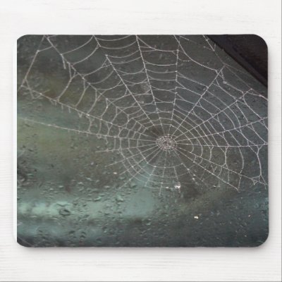 Halloween Spider Web Mousepad by estjohn