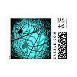 Halloween Spider Web Postage stamp